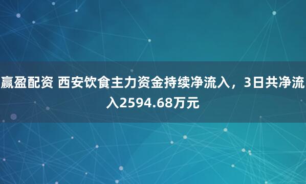 赢盈配资 西安饮食主力资金持续净流入，3日共净流入2594.68万元